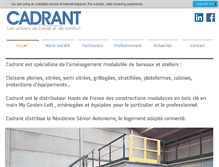 Tablet Screenshot of cadrant.fr
